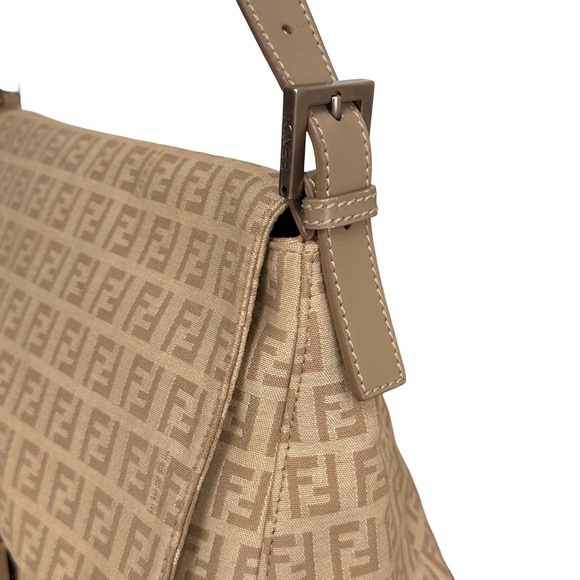 Fendi Tan Monogram Shoulder Bag - Picture 5 of 9